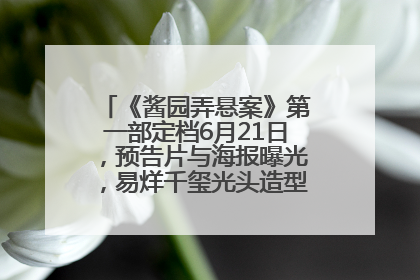 《酱园弄悬案》第一部定档6月21日，预告片与海报曝光，易烊千玺光头造型饰演“周瞎子”