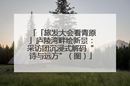 「旅发大会看青原」庐陵湾畔绘新景：采访团沉浸式解码“诗与远方”（图）