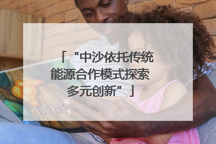 “中沙依托传统能源合作模式探索多元创新”