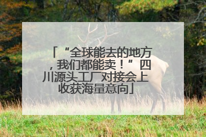 “全球能去的地方，我们都能卖！”四川源头工厂对接会上收获海量意向