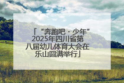 “奔跑吧・少年”2025年四川省第八届幼儿体育大会在乐山圆满举行
