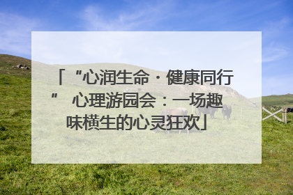 “心润生命・健康同行” 心理游园会：一场趣味横生的心灵狂欢