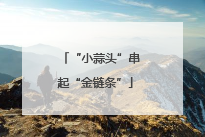 “小蒜头”串起“金链条”