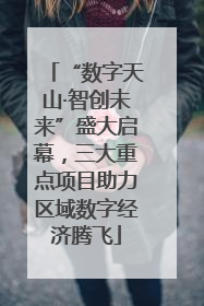 “数字天山·智创未来”盛大启幕，三大重点项目助力区域数字经济腾飞