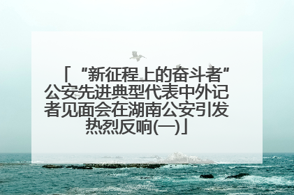 “新征程上的奋斗者”公安先进典型代表中外记者见面会在湖南公安引发热烈反响(一)