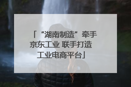 “湖南制造”牵手京东工业 联手打造工业电商平台
