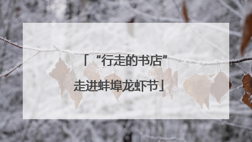 “行走的书店”走进蚌埠龙虾节