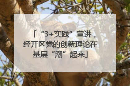 “3+实践”宣讲，经开区党的创新理论在基层“潮”起来