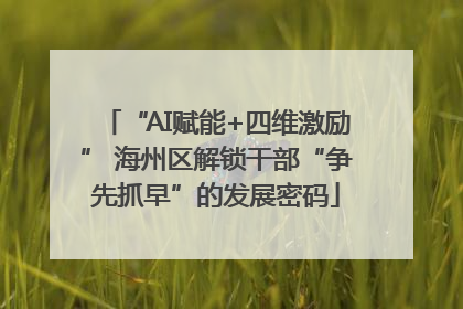 “AI赋能+四维激励” 海州区解锁干部“争先抓早”的发展密码