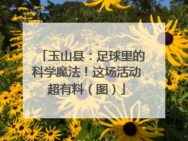 玉山县：足球里的科学魔法！这场活动超有料（图）