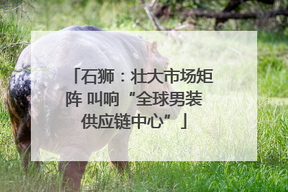 石狮：壮大市场矩阵 叫响“全球男装供应链中心”