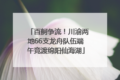 百舸争流！川渝两地66支龙舟队伍端午竞渡绵阳仙海湖