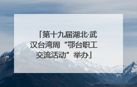 第十九届湖北·武汉台湾周“鄂台职工交流活动”举办