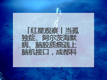 红星观察丨当孤独症、阿尔茨海默病、脑胶质瘤遇上脑机接口，成都科研改变医学图景