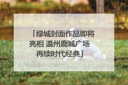 绿城封面作品即将亮相 温州鹿城广场再续时代经典