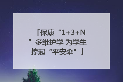 保康“1+3+N”多维护学 为学生撑起“平安伞”
