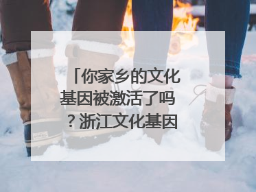 你家乡的文化基因被激活了吗？浙江文化基因图谱即将上线
