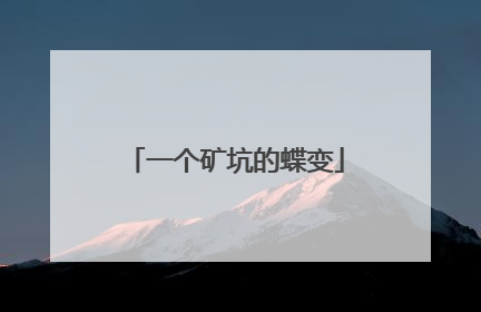 一个矿坑的蝶变