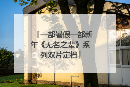 一部暑假一部新年《无名之辈》系列双片定档