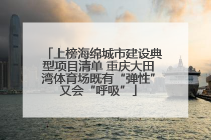 上榜海绵城市建设典型项目清单 重庆大田湾体育场既有“弹性”又会“呼吸”