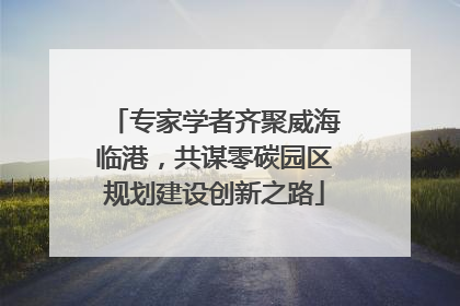 专家学者齐聚威海临港，共谋零碳园区规划建设创新之路