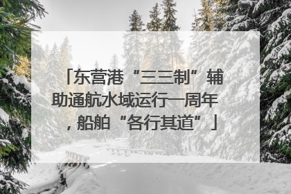 东营港“三三制”辅助通航水域运行一周年，船舶“各行其道”