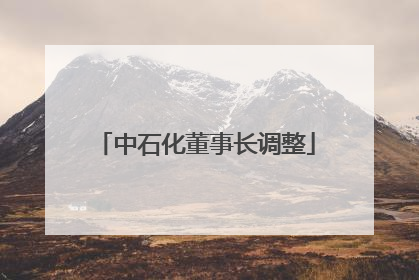 中石化董事长调整