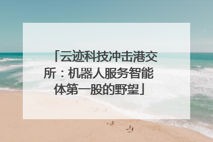 云迹科技冲击港交所：机器人服务智能体第一股的野望
