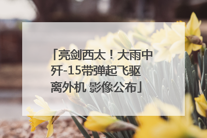 亮剑西太！大雨中歼-15带弹起飞驱离外机 影像公布