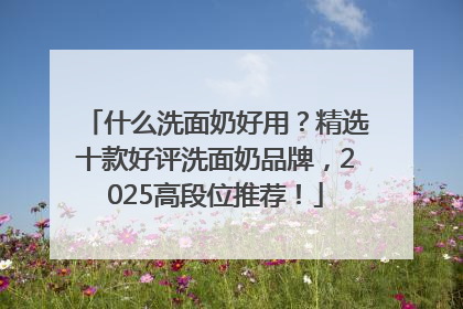 什么洗面奶好用？精选十款好评洗面奶品牌，2025高段位推荐！