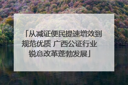 从减证便民提速增效到规范优质 广西公证行业锐意改革蓬勃发展