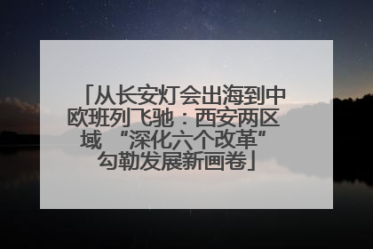 从长安灯会出海到中欧班列飞驰：西安两区域 “深化六个改革” 勾勒发展新画卷