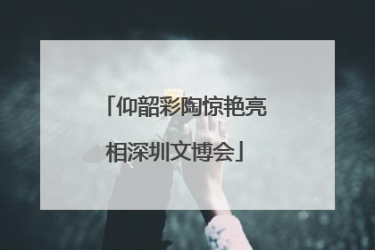 仰韶彩陶惊艳亮相深圳文博会