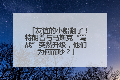 友谊的小船翻了！特朗普与马斯克“骂战”突然升级，他们为何而吵？
