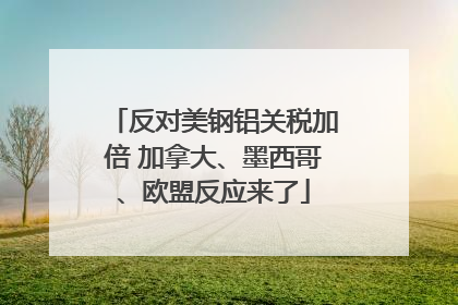 反对美钢铝关税加倍 加拿大、墨西哥、欧盟反应来了