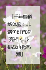 千年蜀道新体验：非遗鱼灯首次亮相 徒步挑战再掀热潮