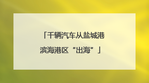 千辆汽车从盐城港滨海港区“出海”