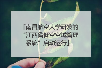 南昌航空大学研发的“江西省低空空域管理系统”启动运行