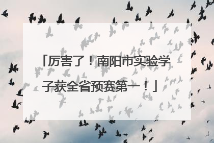 厉害了！南阳市实验学子获全省预赛第一！