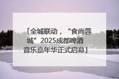 全城联动，“食尚蓉城”2025成都啤酒音乐嘉年华正式启幕