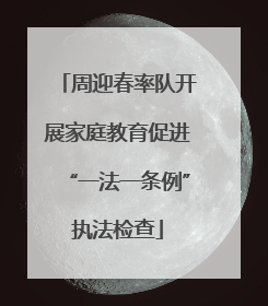 周迎春率队开展家庭教育促进“一法一条例”执法检查