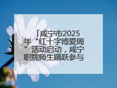 咸宁市2025年“红十字博爱周”活动启动，咸宁职院师生踊跃参与献血活动
