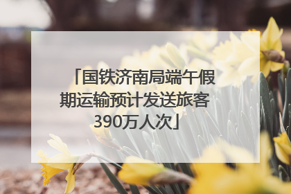 国铁济南局端午假期运输预计发送旅客390万人次