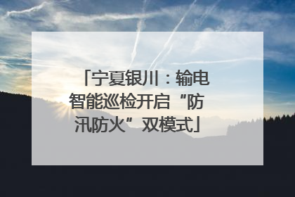 宁夏银川：输电智能巡检开启“防汛防火”双模式