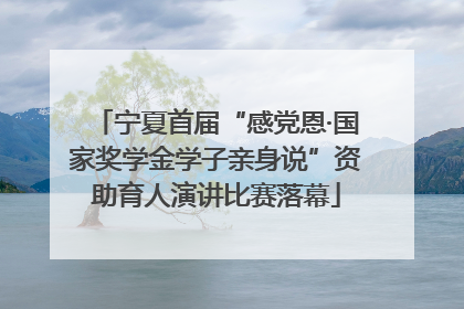 宁夏首届“感党恩·国家奖学金学子亲身说”资助育人演讲比赛落幕