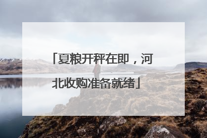 夏粮开秤在即，河北收购准备就绪