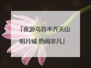 夜游乌鲁木齐天山明月城 热闹非凡