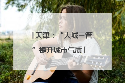 天津：“大城三管”提升城市气质