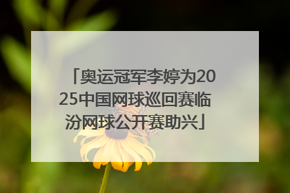奥运冠军李婷为2025中国网球巡回赛临汾网球公开赛助兴