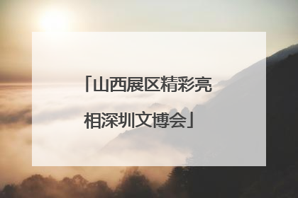 山西展区精彩亮相深圳文博会